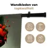 Vrouw - Chocolade - Frambozen - Aardbeien - Koekjes Wandkleed katoen klein -sfeer2