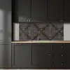 Bruin - Grijs - Sierlijk - Patroon keuken achterwand 2 middel 871 -sfeer1