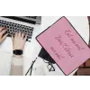 Eat me out don't stress me out - Roze - Handgeschreven laptophoes neopreen klein -bureau