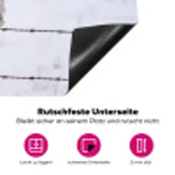 Sneeuwuil - Hek - Sneeuw - Wit Inductie beschermer vinyl 3mm klein -zzzzzzz-lf-onderkant