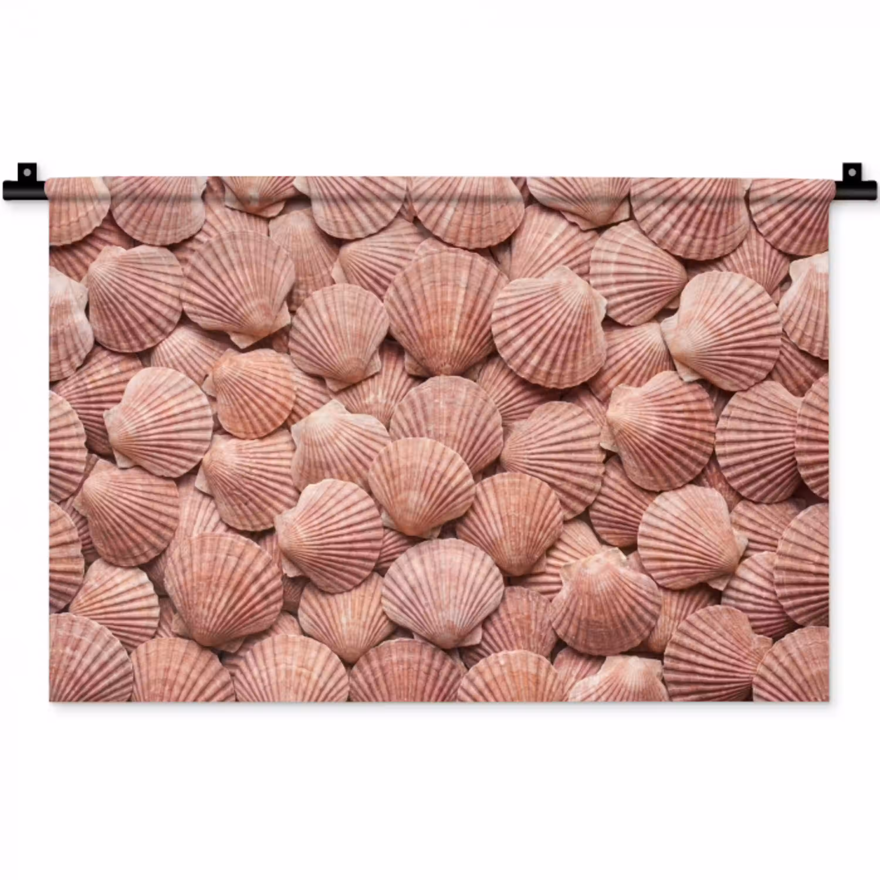 Schelpen - Patroon - Roze Wandkleed katoen klein -zz3d