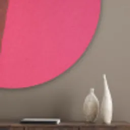 Schepijs - Roze - Hoorntje Akoestische PET Vilt - Rond klein -sfeer5_closeup