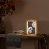Vintage - Rozen - Romantisch - Bloemen Light Box met kabel (Tafellamp) klein -sfeer4