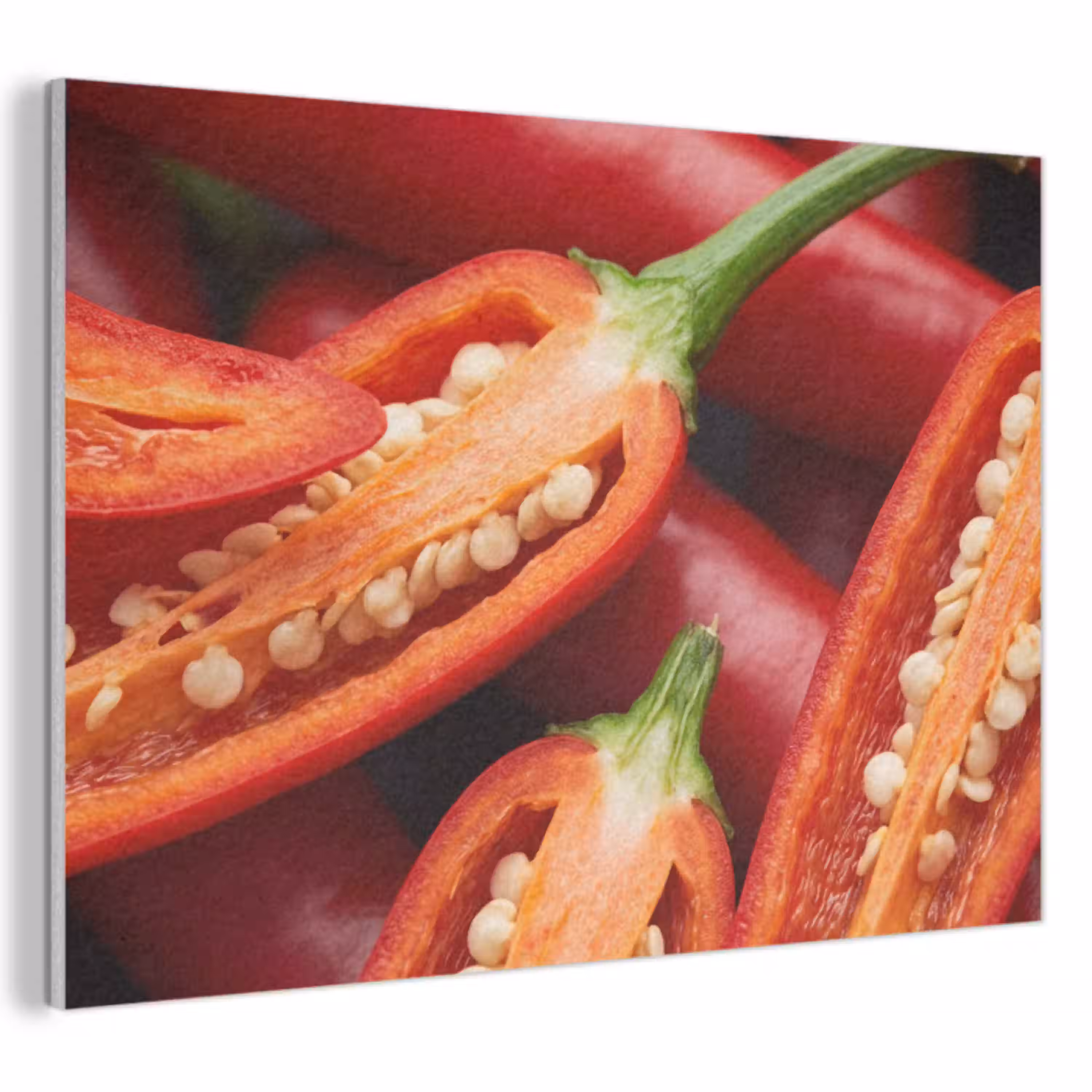 Chilipeper - Open - Rood PET vilt klein -3d