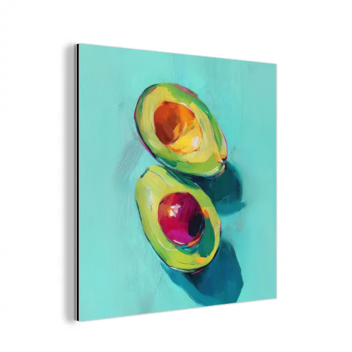 Avocado - Groen - Pit - Schaduw aluminium wit klein -3d