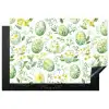 Patroon - Groen - Eieren Inductie beschermer vinyl 3mm klein -3d