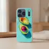 Avocado - Groen - Pit - Schaduw Telefoonhoesje iPhone 17 Pro klein -sfeer2