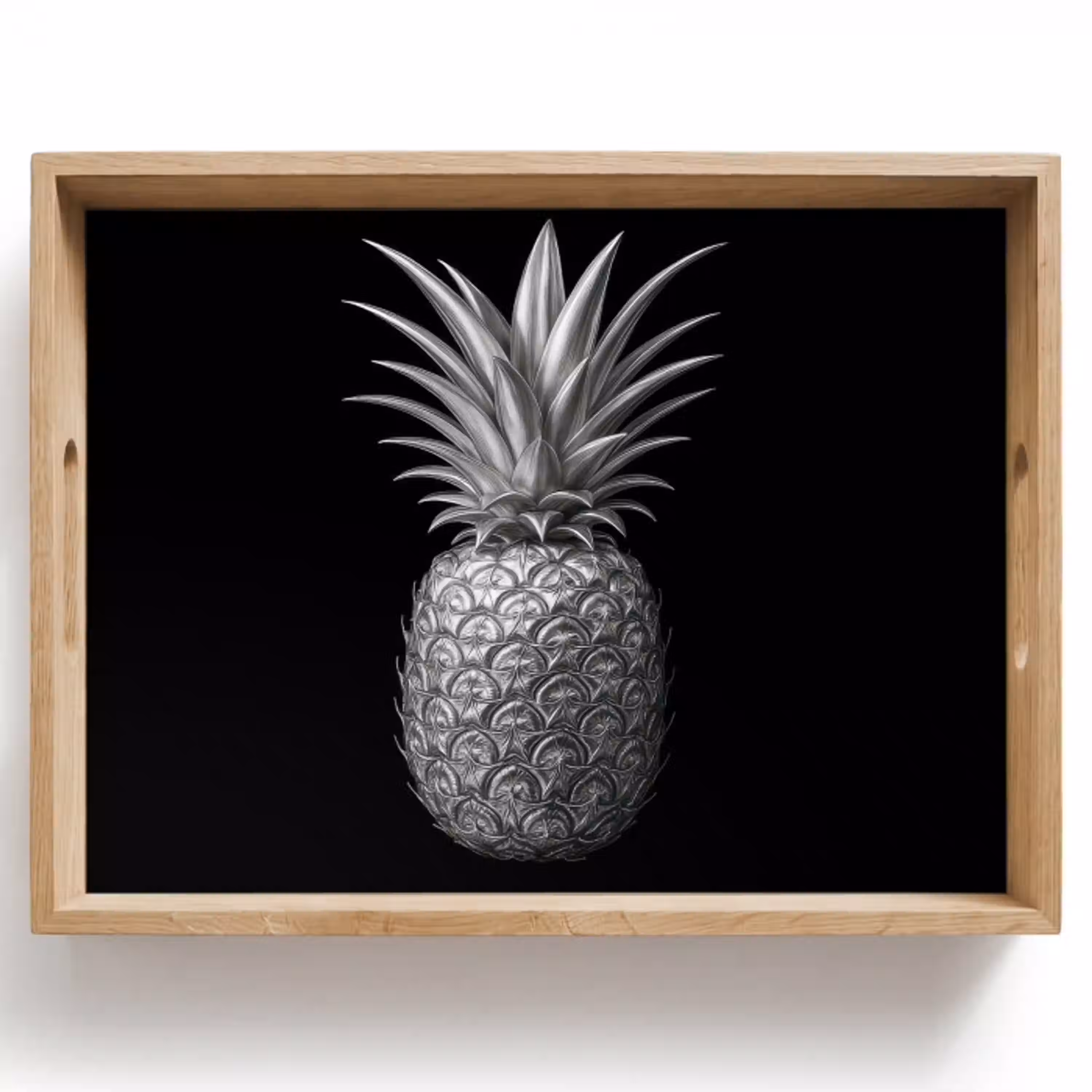 Ananas - Gedetailleerd - Bladeren Dienblad Rechthoek middel -z3d_shopping