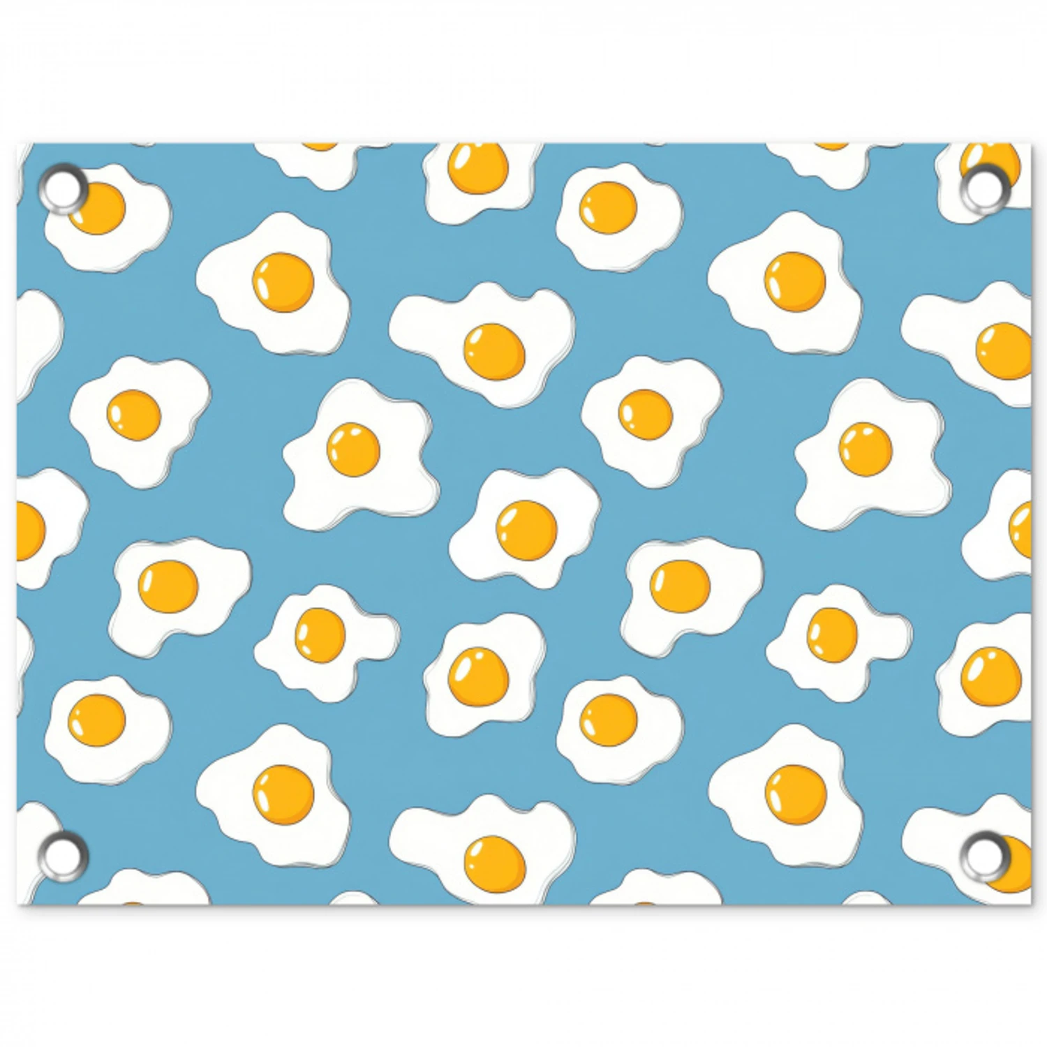 Eieren - Dooiers - Blauw tuinposter los doek klein 239 -3d