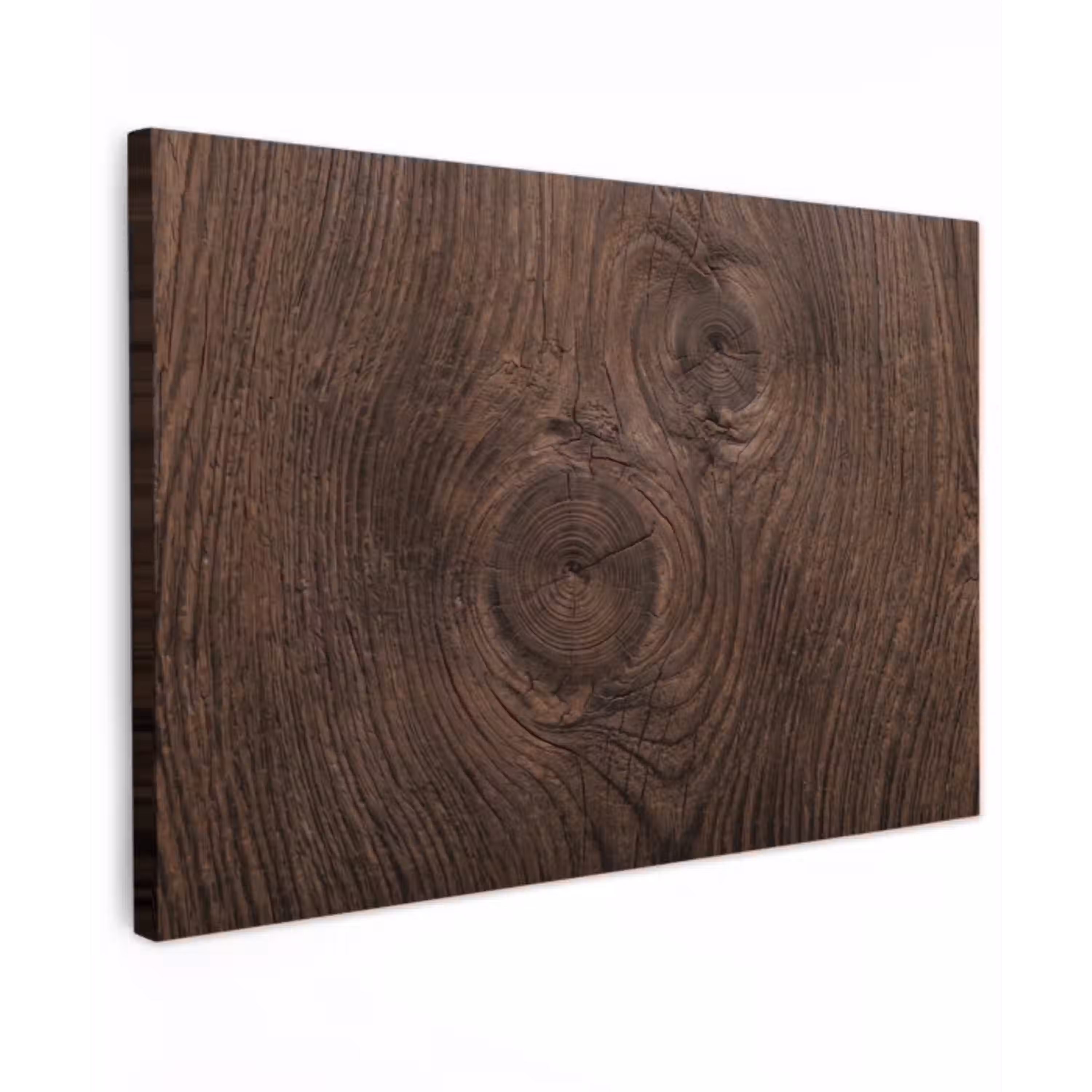 Houtnerf - Textuur - Patroon - Bruin - Rustiek Tuinposter op houten frame 2 cm dik klein -3d