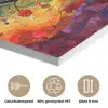Kunst - Levensboom - Bloemen - Hippie PET vilt klein -closeup_NL