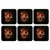 Boeket - Bloemen - Exotisch onderzetter kurk middel -3d