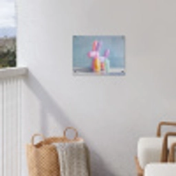 Dier - Ballon - Pasteltinten - Glanzend tuinposter los doek klein -sfeer8