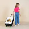 Clownvis met bellen op witte achtergrond Kinderkoffer - Zwart klein -sfeer1