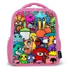Monster met 1 Oog Kinderrugzak - Roze middel -3d