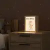 Oranje - Dino - T-Rex  - Stippen Light Box met kabel (Kinderlampje) klein -sfeer1_kind