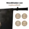 Siergras - Pluimen - Verlichting - Zwart Wandkleed katoen klein -sfeer2