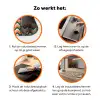 Retro - Disco - 70s - Golven - Multi Inductie beschermer vinyl 3mm klein 276 -zzzzzzz-td-werking