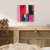 Kleurvakken - Recht - Rond - Abstract aluminium wit klein -sfeer3