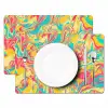 Geel - Roze - Blauw - Retro Placemat vinyl groot -zzsfeer2_Kitchenyeah-website