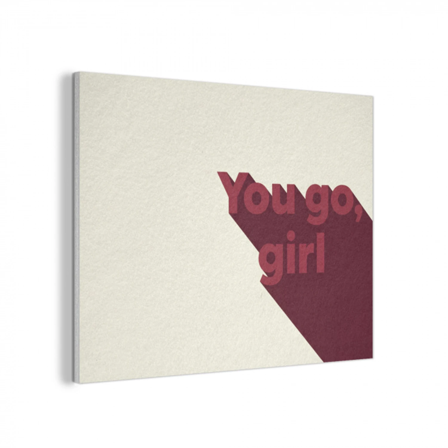 you go girl - 3D - Rood PET vilt klein -3d