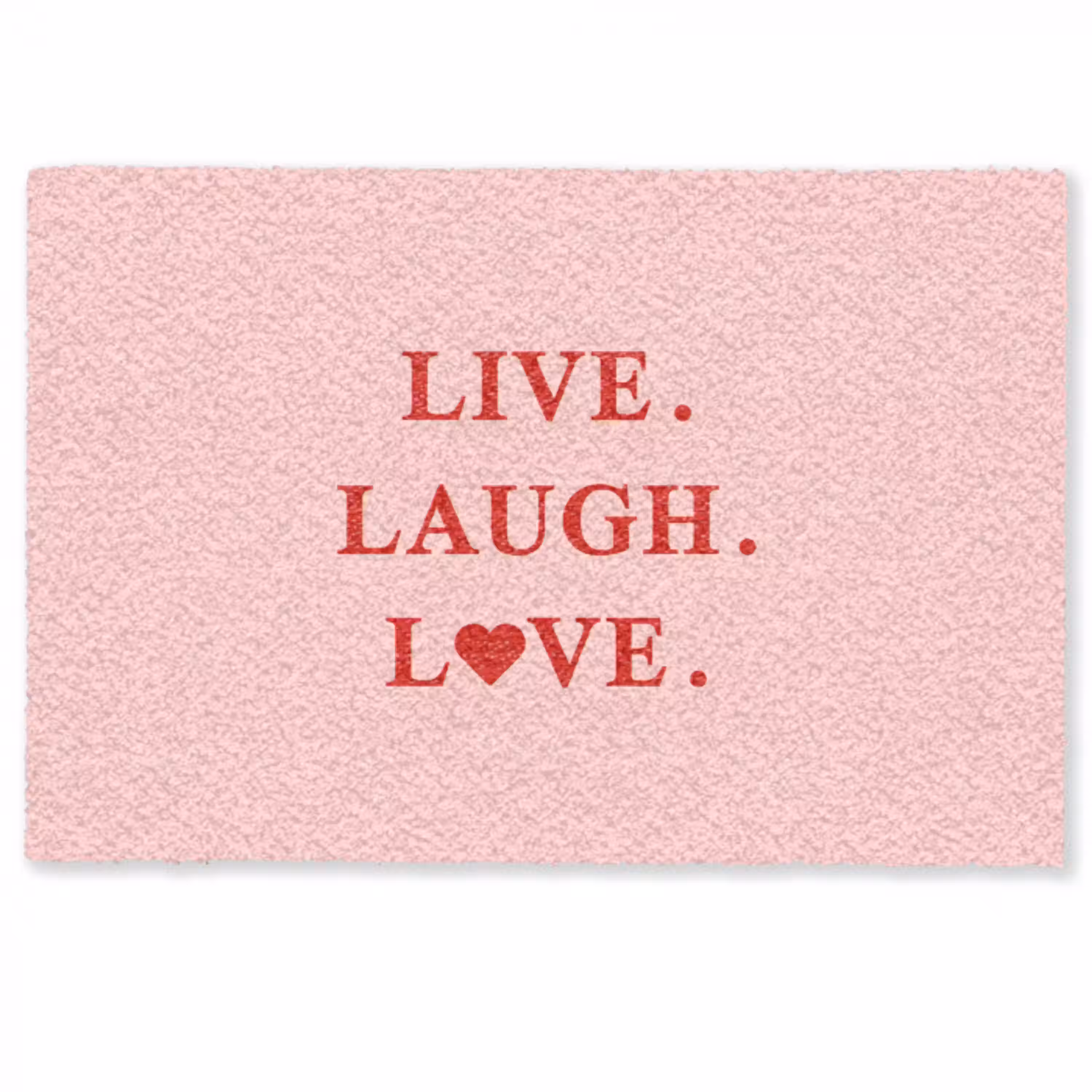 Quote - Love - Roze - Rood Deurmat klein -zkaufland3d