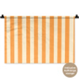 Strepen - Patroon - Oranje Wandkleed katoen klein 269 -t3d_DE