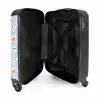 Zomer strand print blauw NBS - Handbagage koffer - Kinderen Unisex middel -binnenkant