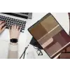 Vlakken - Abstract - Bordeaux - Lijnen laptophoes neopreen klein -bureau