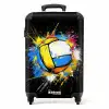 Volleybal met graffiti NBS - Handbagage koffer - Kinderen Unisex middel -productfoto_recht