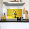 Avocado - Discobal - Geel - Glitter Inductie beschemer met haakjes klein -sfeer2