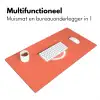 Watermeloen - Lijnen - Koraalrood Muismat XXL klein -sfeer4