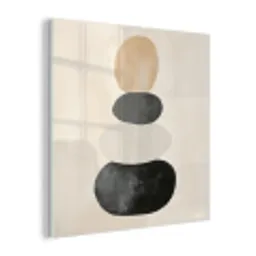 Japandi - Wabi sabi - Beige plexiglas 5mm klein -z3d