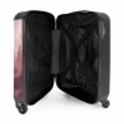Landschap - Mistig - Roze NBS - Handbagage koffer - Volwassenen Unisex middel -binnenkant