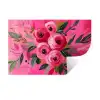 Bloemen - Verf - Roze Muursticker klein -3d