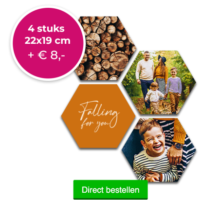 4 stuks 22x19 cm + € 8,-