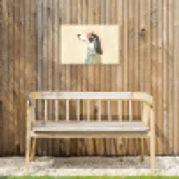 Quote - Hond - Zonnebril Tuinposter op houten frame 2 cm dik klein -sfeer4