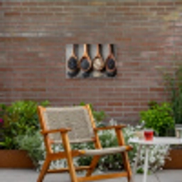 Houten - Lepels - Rijst - Zaden Tuinposter op houten frame 2 cm dik klein -sfeer3
