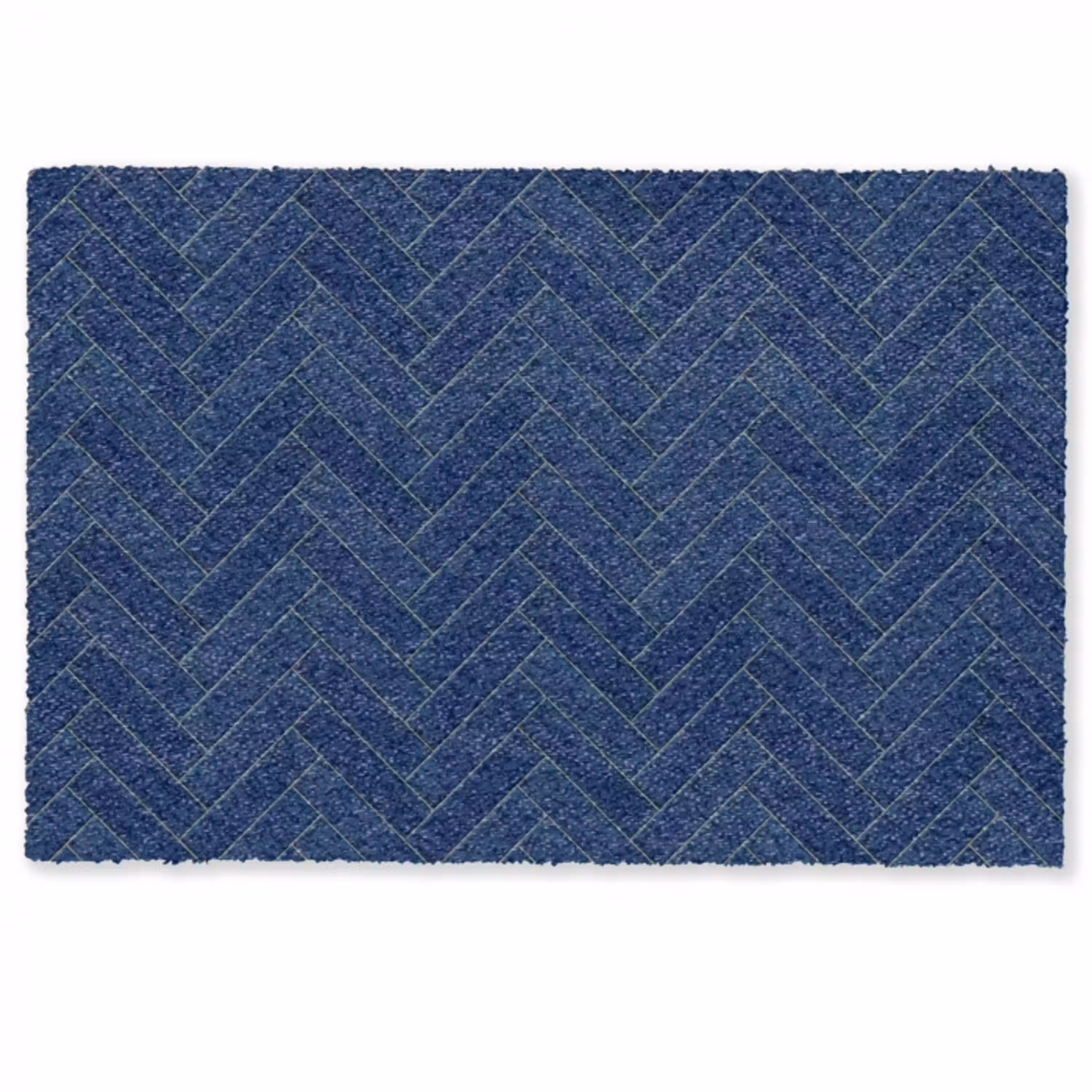 Visgraat - Wandtegel - Donkerblauw - Navy Blue Deurmat klein 898 -zkaufland3d
