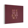 Love your damn self - Kleurrijk - Bordeaux PET vilt klein -3d