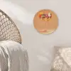 Drank - Oranje - Glitter - Disco Akoestische PET Vilt - Rond klein -sfeer4
