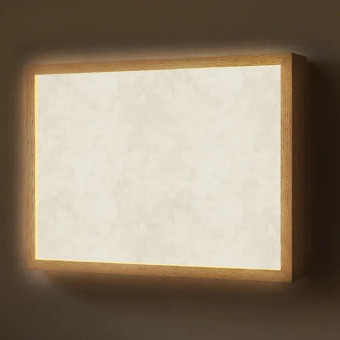 Crème - Egaal - Beton Light Box met batterij (Wandlamp) middel 907 -z3d_website