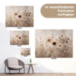 Wilde bloemen - Botanisch - Vintage - Natuur - Rustiek tuinposter los doek klein -Xsfeer9_DE