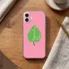 Illustratie - Blad - Minimalistisch - Groen Apple iPhone 16 klein -sfeer1
