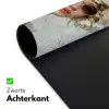 Schilderij - Vrouw - Zonnebril - Bloemenkrans Muismat XXL klein -sfeer2