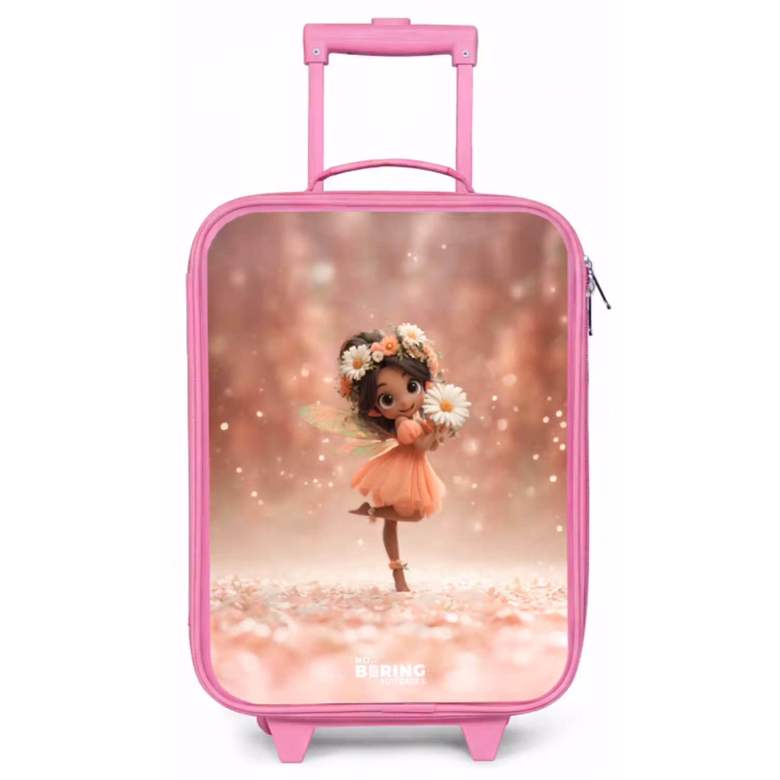 Fee met madeliefjes Kinderkoffer - Roze klein -zz3dotto
