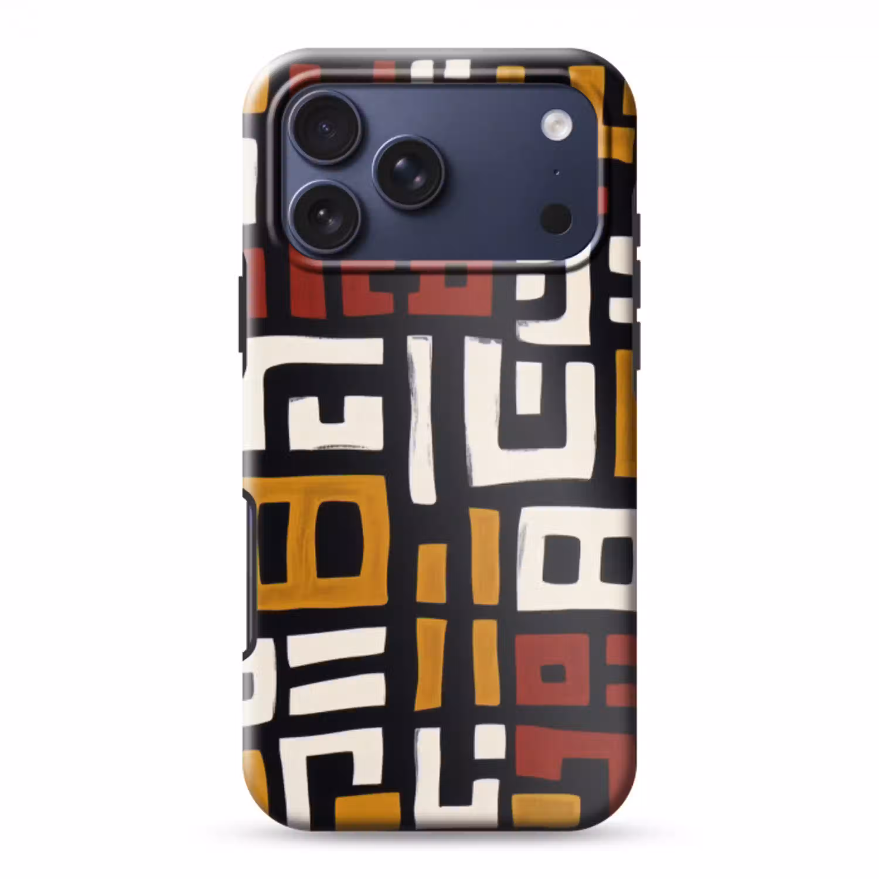 Abstract - Patroon - Rood Toughcase MagSafe Apple iPhone 17 Pro Max klein -3d