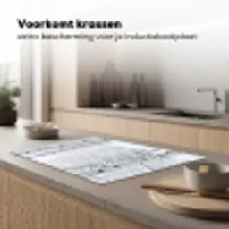 Berkenbomen - Sneeuw - Winter - Bos - Wit Inductie beschermer vinyl 3mm klein -sfeer1