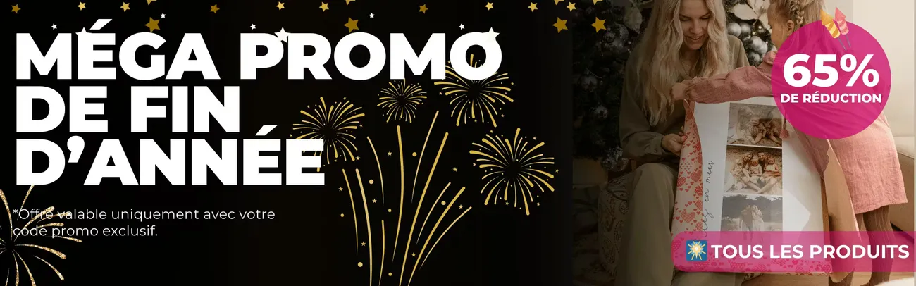 MÉGA PROMO DE FIN, D'ANN'EE, Offre valable uniquement avec votre code promo exclusif. 