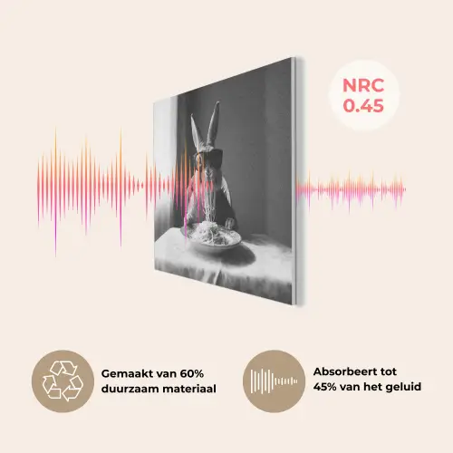 Konijn - Bunny - Zonnebril - Tafelkleed - Pasta - Schattig PET vilt klein -USP_NL